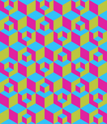 Geometric Cube Pattern vector image