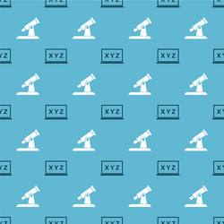 set xyz coordinate system and telescope vector image