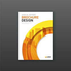 brochure cover design layout for business vector