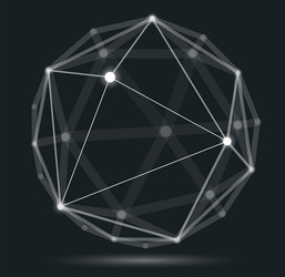 dimensional lattice mesh abstraction 3d polygonal vector image