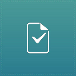document with check mark vector image