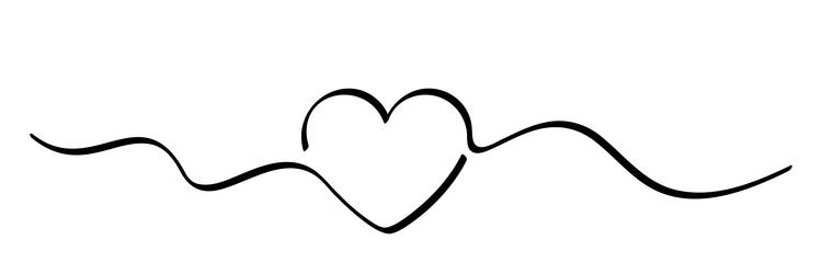 Stylized heartbeat line art Royalty Free Vector Image