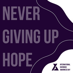 international overdose awareness day template vector