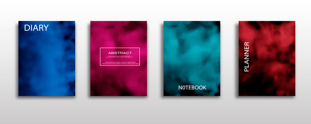 Minimal abstract cover notebook design vector