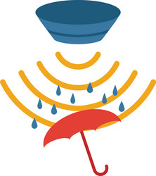 rain sensor icon simple element from sensors vector image
