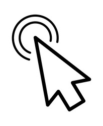 click cursor set computer pointer hand and arrow vector image