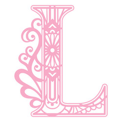 The Letter L Fancy Pink