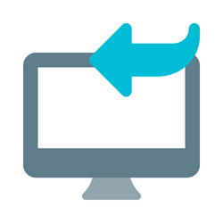 replying to emails or messages using desktop vector image