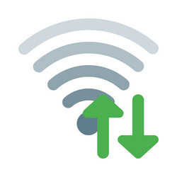 high-speed wifi speeds up data transfer vector image
