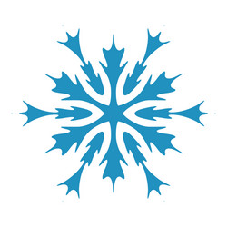 Isolated snowflake shape vector