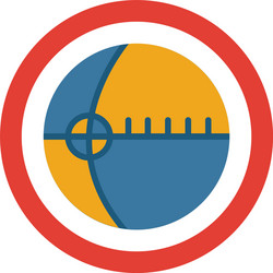 gyroscope icon simple element from sensors icons vector image