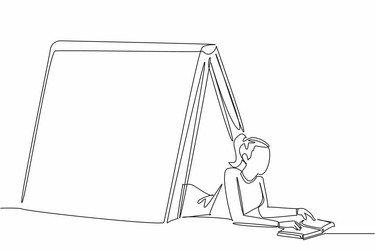 world introvert day continuous one line drawing vector image