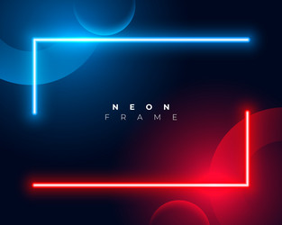cyan and red color laser beam lines with text vector image