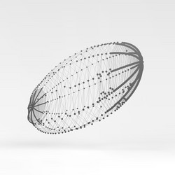 lattice geometric polygonal element vector image