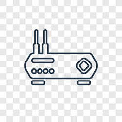 router concept linear icon isolated vector image