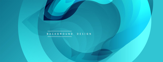 abstract blue design overlapping layers create vector image