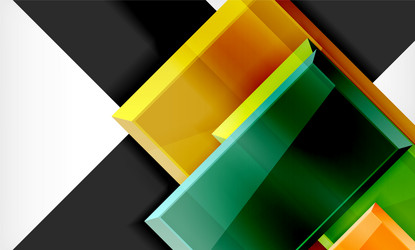 colorful square and rectangle blocks background vector image