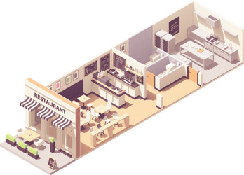 Isometric warehouse interior Royalty Free Vector Image