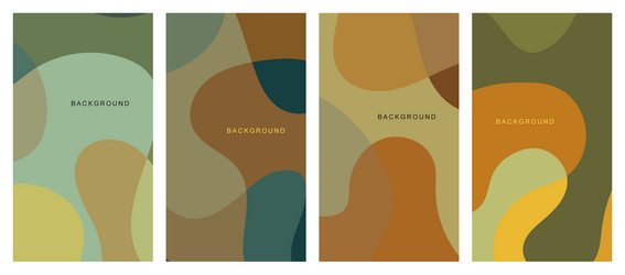 abstract modern template set background vector image