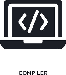 compiler isolated icon simple element from vector image