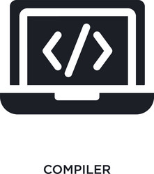 Compiler isolated icon simple element from vector