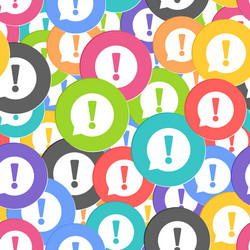 exclamation icon seamless pattern background vector image