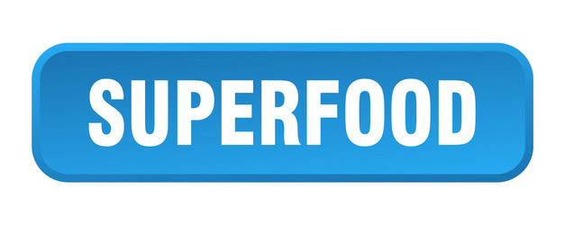 superfood button square 3d push vector image