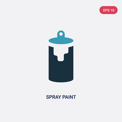 Two color spray paint icon from user interface vector