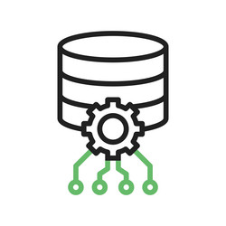 database settings icon image vector image