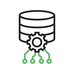 Database settings icon image vector