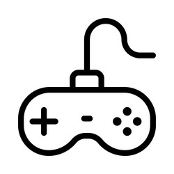gamepad an input device for video game consoles vector image
