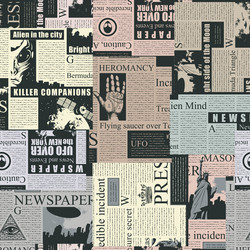 Seamless pattern with collage of newspaper Vector Image