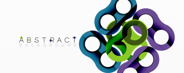 colorful overlapping circles create modern vector image
