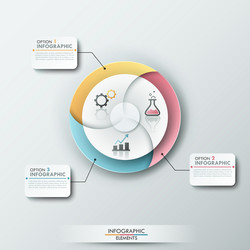 Modern infographics options banner vector