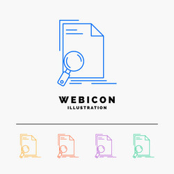 analysis document file find page 5 color line web vector image
