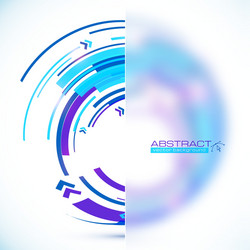 blue abstract futuristic curve background vector image