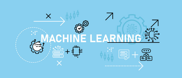 machine learning ai artificial intelligence model vector image
