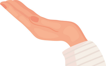 Open human hand Royalty Free Vector Image - VectorStock