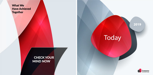 set of abstract design for graphic template vector image
