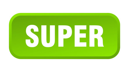super button square 3d push vector image