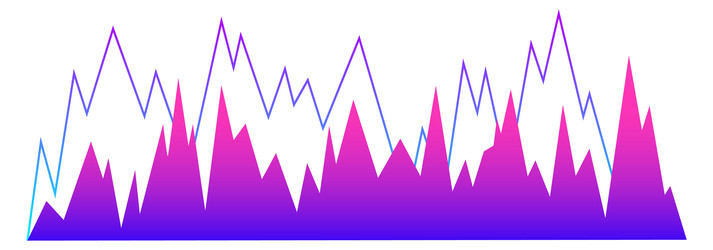audio signal shape color gradient sound wave vector image