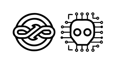 circuit board brain ai computing power design vector image
