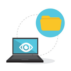flat about security system vector image