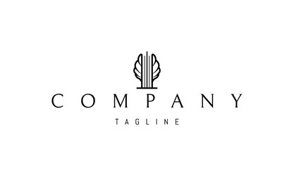 logo with an abstract image of a brain vector image