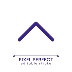 scroll up pixel perfect rgb color ui icon vector image