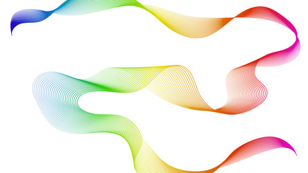 abstract backdrop with wave gradient lines vector image
