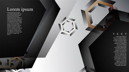 abstract background with gradient hexagon shapes vector image