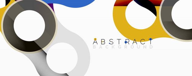 abstract design features overlapping circles vector image