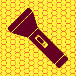flashlight flat modern web button and space vector image