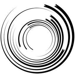irregular asymmetric radiating circular abstract vector image